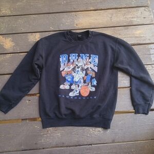 Duke Looney Tunes Black Sweatshirt Women's Size Medium